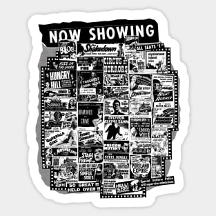 Now Showing! Held Over! Sticker